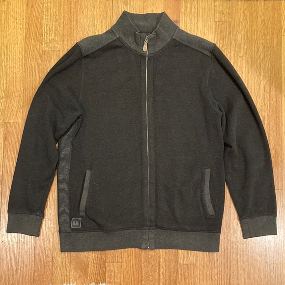 Rocha Tops - Rocha John Rocha Gray Zip Up Jacket Size Large